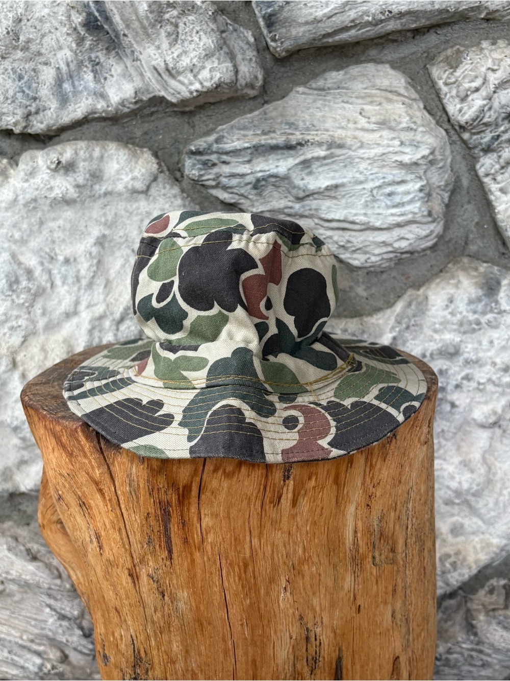 Vintage Frogskin Camo Bucket Hat Men's Size Medium
